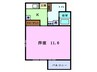 長谷川マンションセブン 1Kの間取り