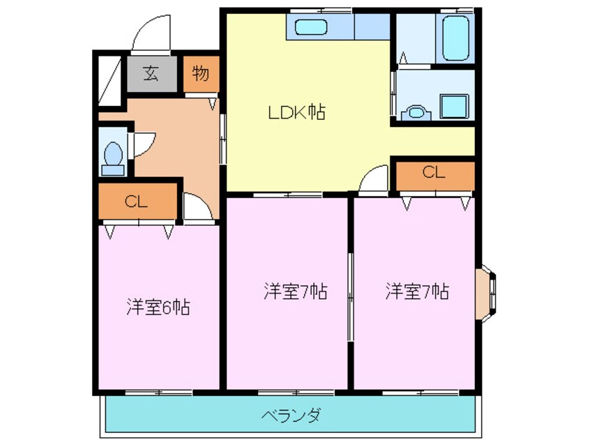 間取図 ロイヤルマンション柿田弐番館