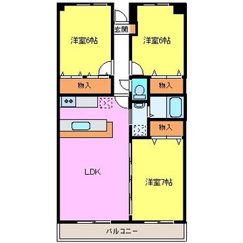 間取図 ロイヤルマンション柿田