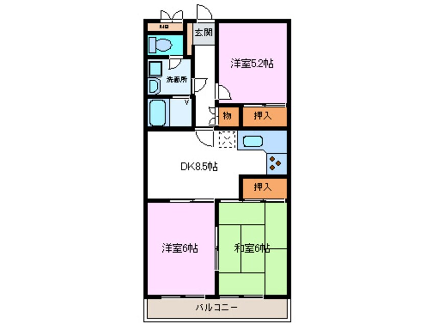 間取図 カーサカシワザキ