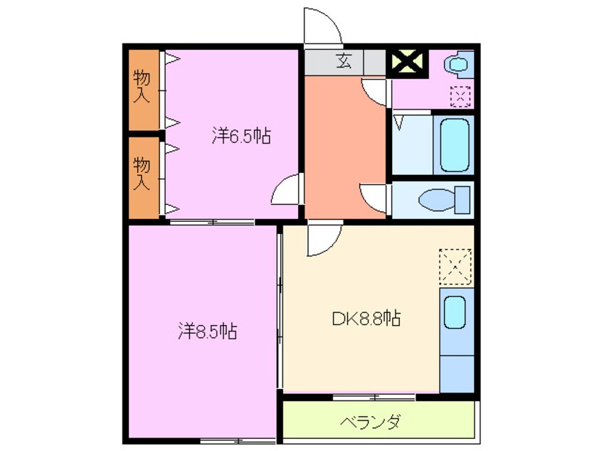 間取図 ドミール・アトレ