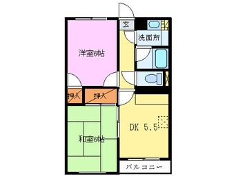 間取図 サンハイム徳倉