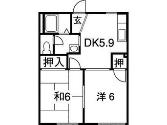 間取図 フレグランス中島