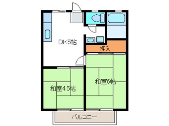 間取図 サンシティ西島(中島)