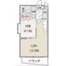 シャリル 1LDKの間取り