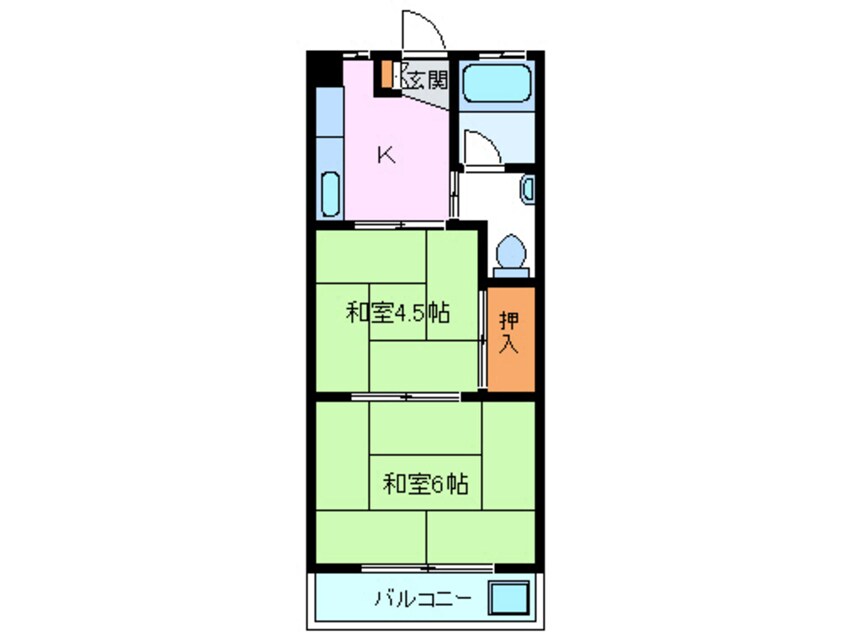 間取図 多田マンション