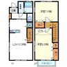 セントラルコート 2LDKの間取り