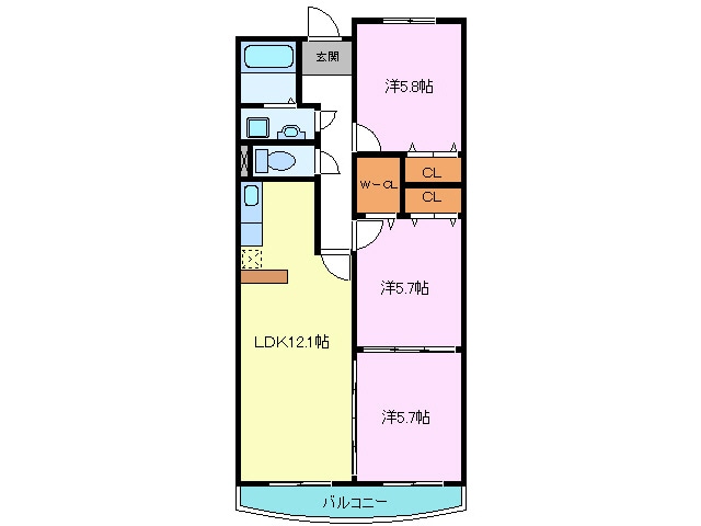 間取り図 マノワール陽光
