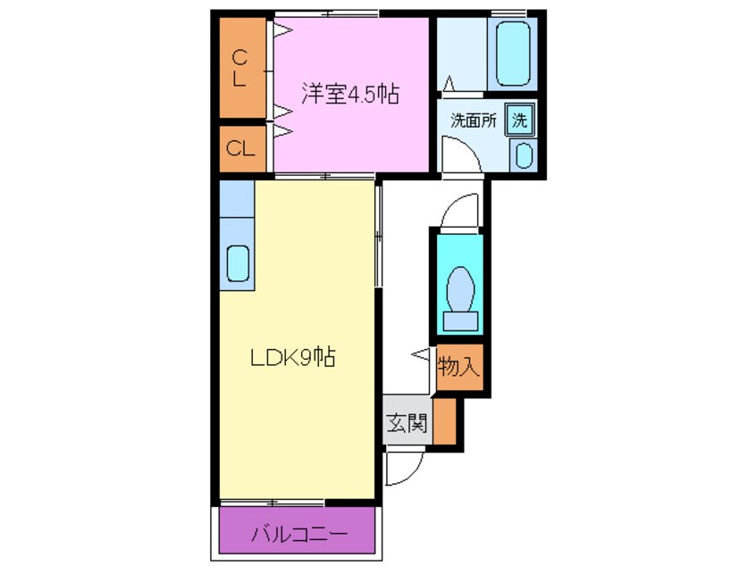 間取図 セジュール松本