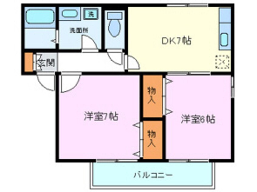 間取図 伏見台ハイツ