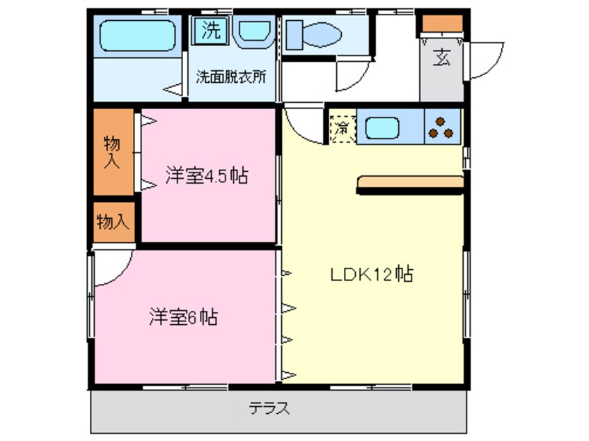 間取図 コーポ泉