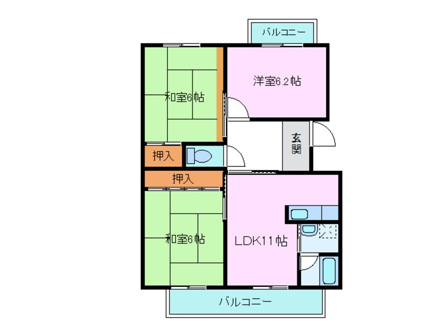 間取図 望月マンションⅡ