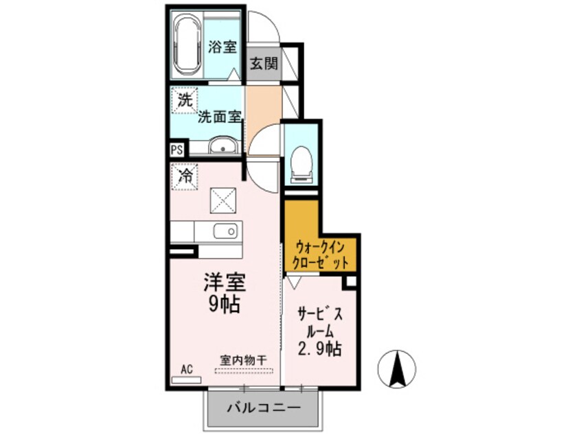 間取図 アンソレイエ