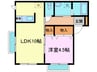 カーサ木村 1LDKの間取り