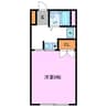 ハイムスギヤマ 1Kの間取り