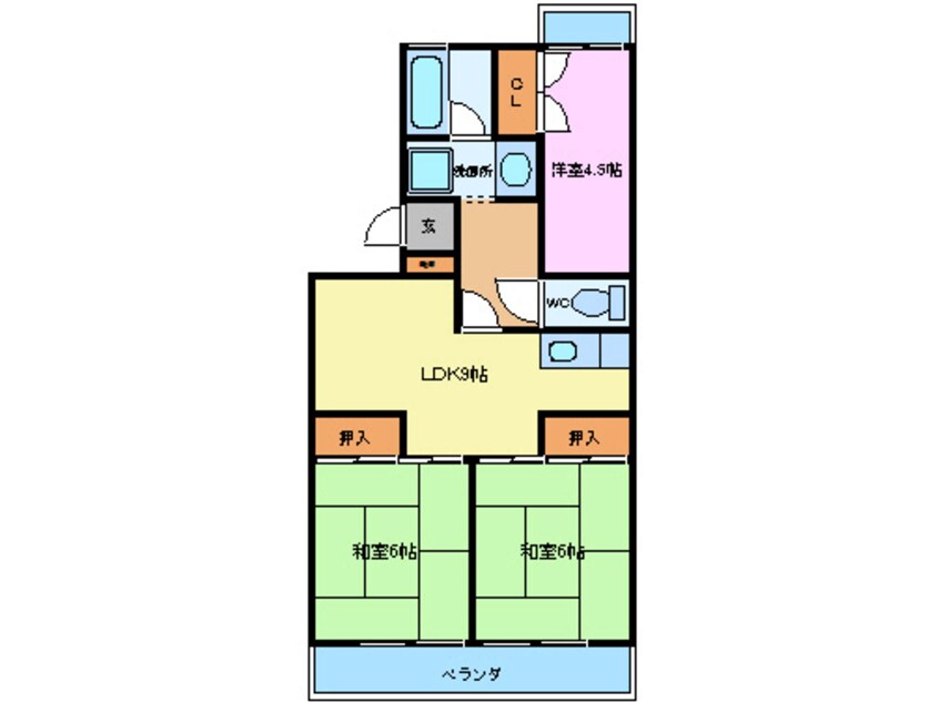 間取図 ルミエール・ハイツＢ