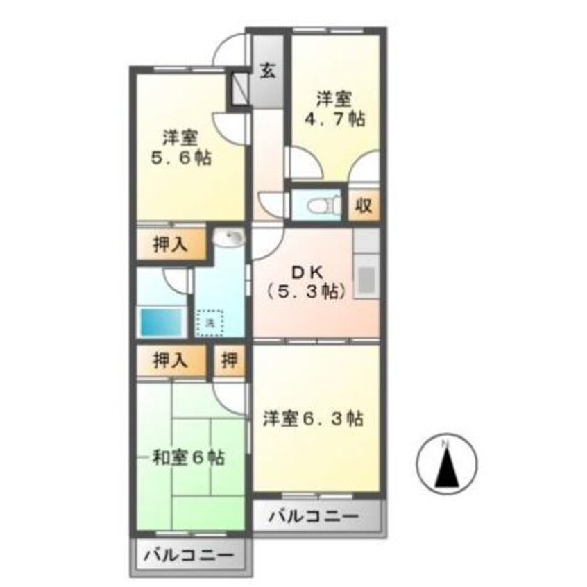 間取図 リヴァティーマンション