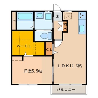 間取図 タウニィ野村Ａ