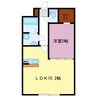 ファウンテンヒルズ大宮町 1LDKの間取り