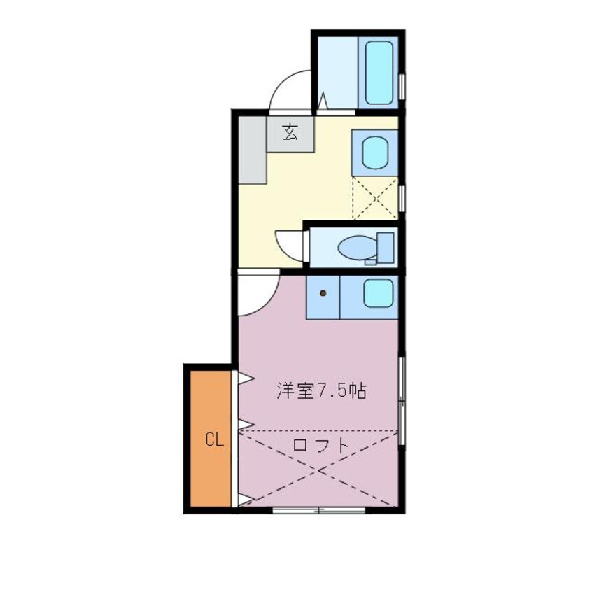 間取図 Soleil幸原