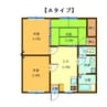 プレアデス　1号館 3DKの間取り