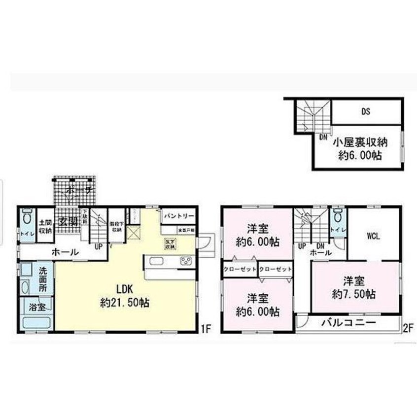 間取図 なめり戸建て