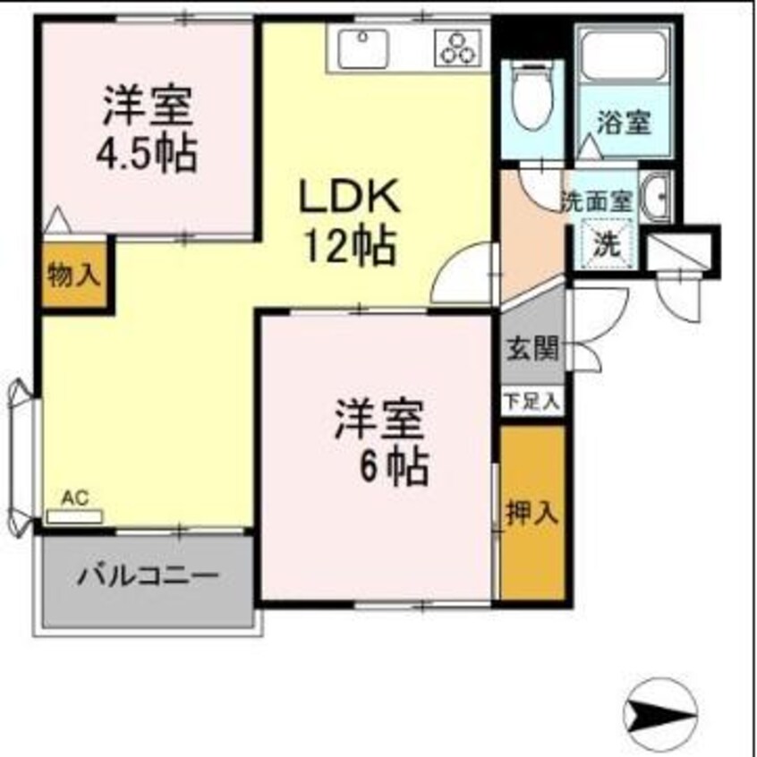 間取図 コンフォート杉山