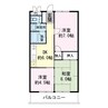 ストークハウス守山 3DKの間取り