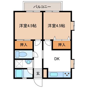 間取図 ハイツ植松