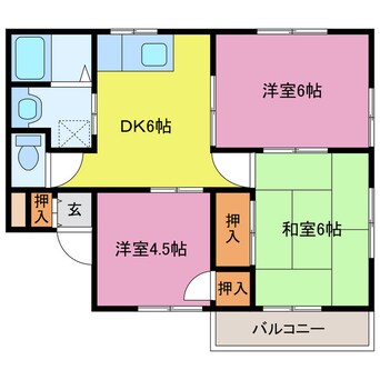 間取図 コーポピュアー