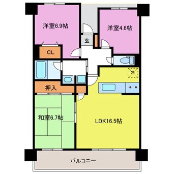 間取図 パストラルハイム三島弐番館