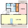 山本レジデンス 1LDKの間取り
