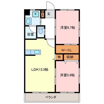 間取図 ベルデュールアビテ