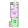 クリーンハイツ 1DKの間取り
