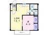 サンハイツ長田 1LDKの間取り