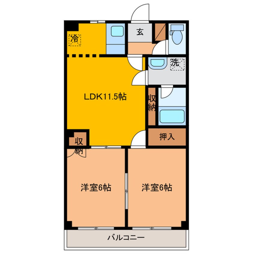 間取図 ロイヤルガーデン杉山