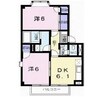 コータコートⅢ 2DKの間取り