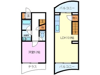 間取図 テールドゥ上屋敷
