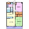 ルインズワタナベ 2LDKの間取り