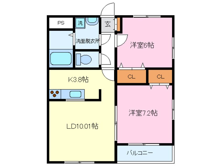 間取図 ヒーローマンション大岡