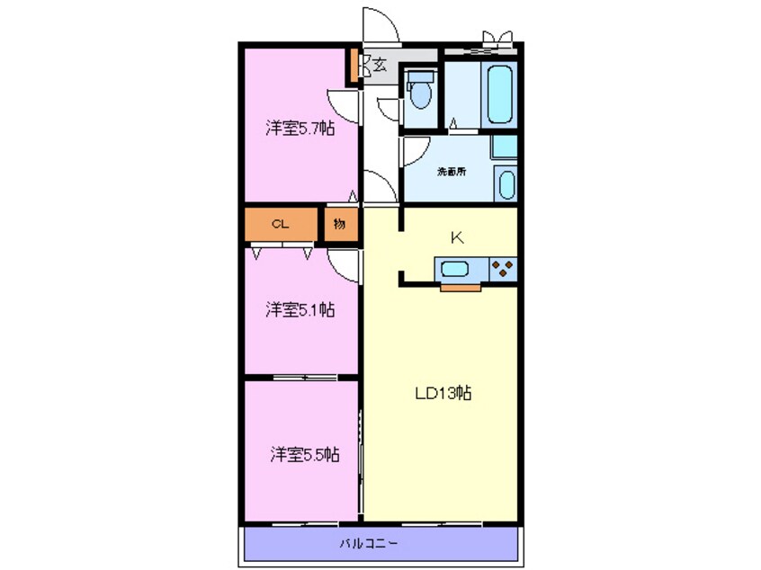 間取図 Royal garden学園通りⅡ