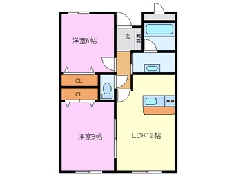 間取図 パークヒルズ大岡