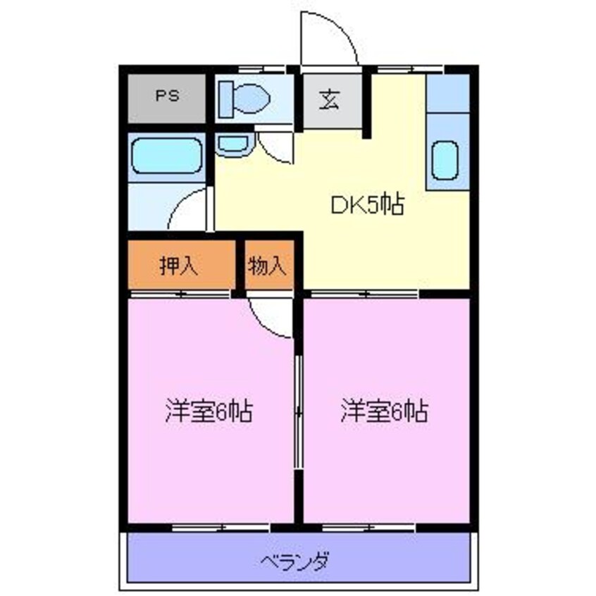 間取図 関ハイツ