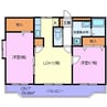 エルカーサ沼津 2LDKの間取り