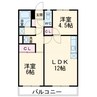 MONTRAY大岡 2LDKの間取り