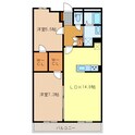 ジュエル　モンテ．レーゼⅢの間取図