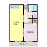 シティハイム白砂Ｂ 1LDKの間取り