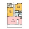 ヴィブレアキラレジデンス 2LDKの間取り