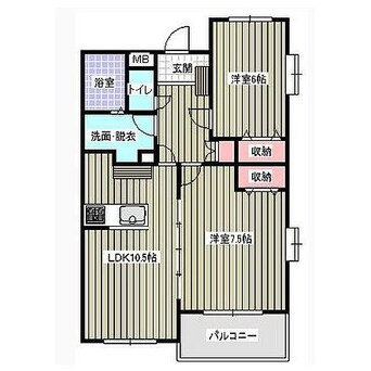 間取図 レアールマンションセレッソB棟