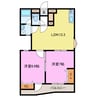 ヴィブレアトリオ 2LDKの間取り